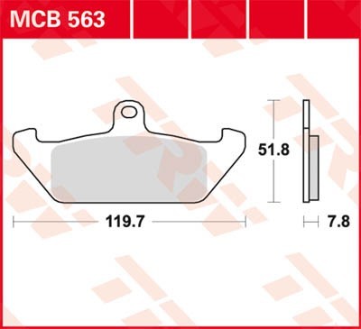 TRW Lucas Scheiben Bremsbelag MCB563