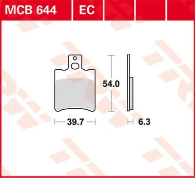 TRW Lucas Scheiben Bremsbelag MCB644EC