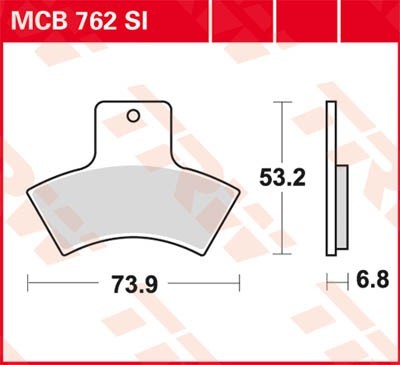 TRW Lucas Scheiben Bremsbelag MCB762SI