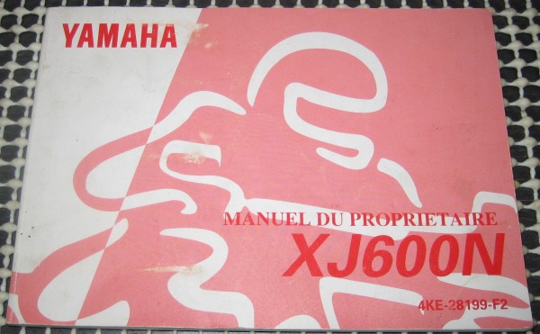 Yamaha XJ 600 Diversion 4BR Fahrerhandbuch französisch Manuel Du Proprietaire