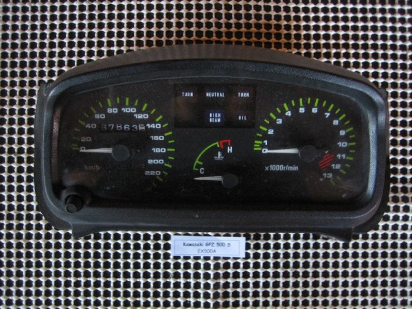 Kawasaki GPZ 500 Cockpit Tacho
