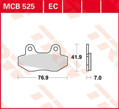 TRW Lucas Scheiben Bremsbelag MCB525