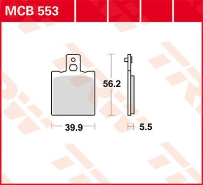 TRW Lucas Scheiben Bremsbelag MCB553